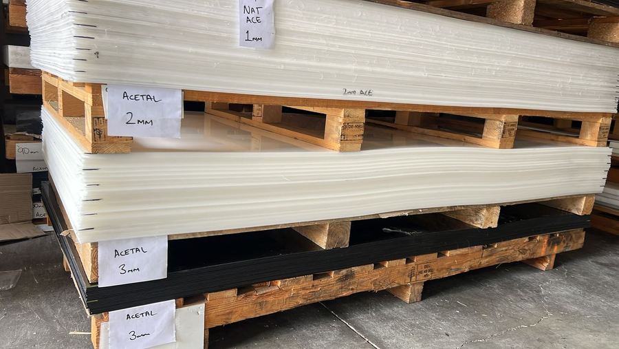 Acetal Sheet in stock at the Blacktown warehouse