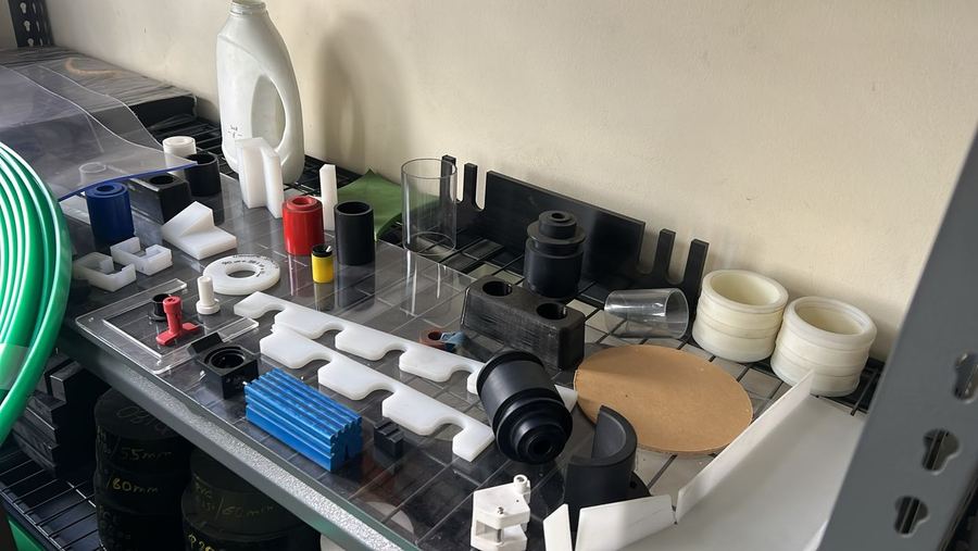 Machined engineering plastic components — bushes, rollers, guides and wear pads