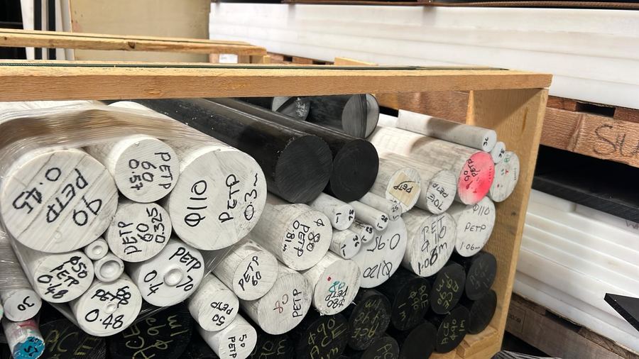 PETP Rod in stock at the Blacktown warehouse