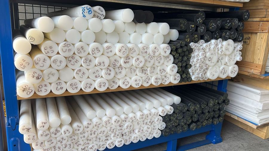 UHMWPE Rod in stock at the Blacktown warehouse